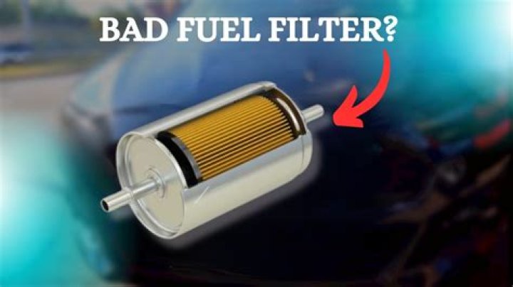 Can a bad fuel filter cause poor acceleration?