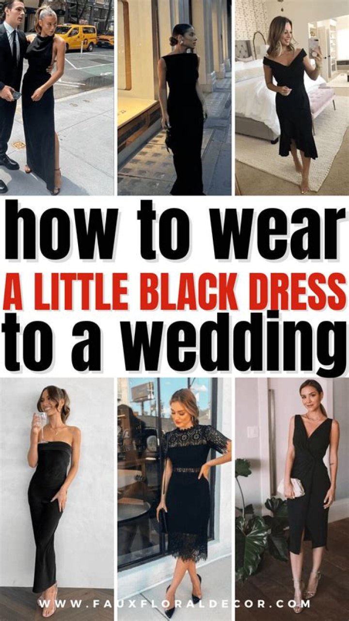Can a guest wear black to a wedding?