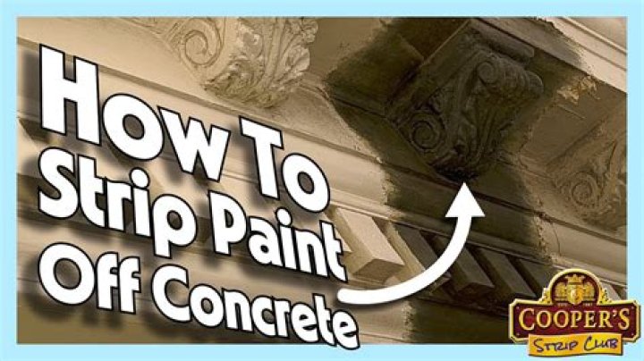Can I sand paint off concrete?