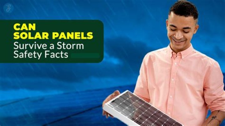 Can solar panels survive a tornado?