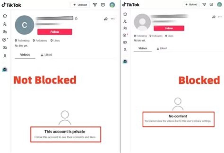 Can someone see if I block them on TikTok?