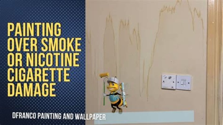 Can you paint directly over nicotine stains?