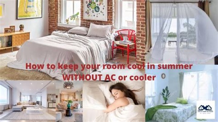 How can I cool a room without a cooler?