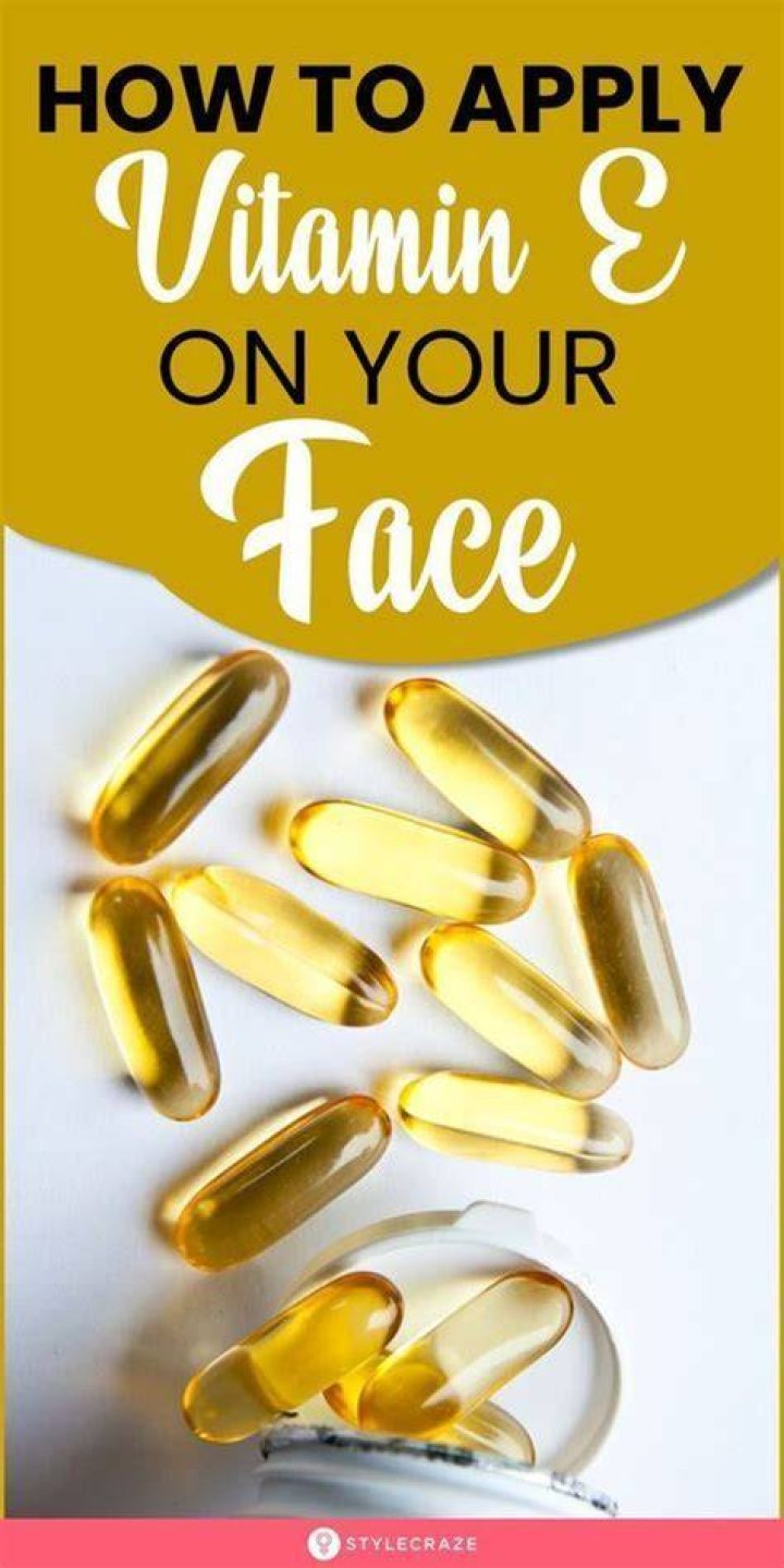 How can I use vitamin E on my face at home?