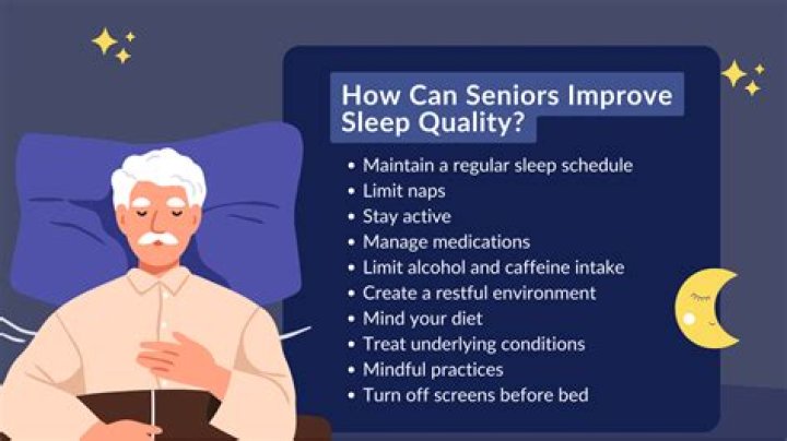 How can seniors sleep better?