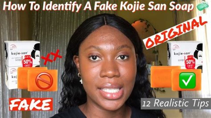 How can you tell fake Kojie San soap?