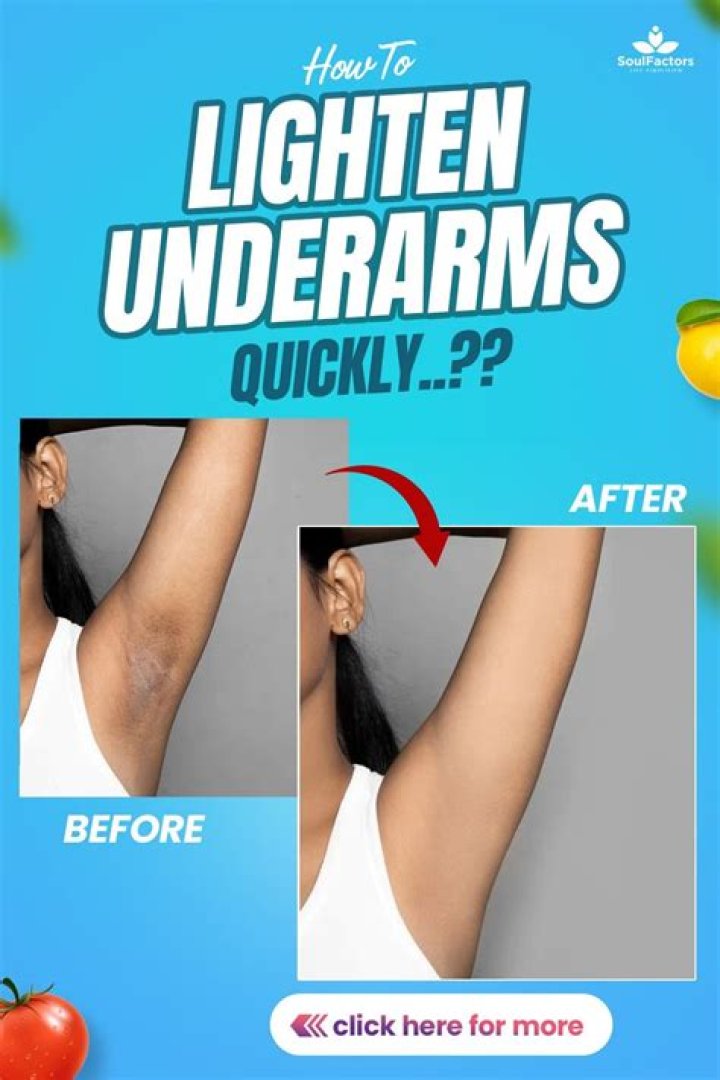 How do I lighten my armpits?