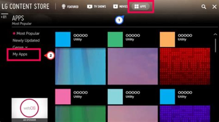 How do I update my old LG Smart TV apps?