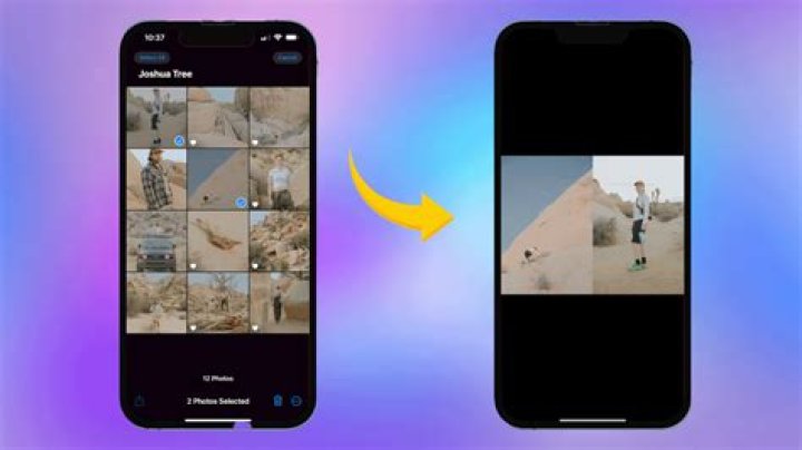 How do you combine videos on iPhone app?