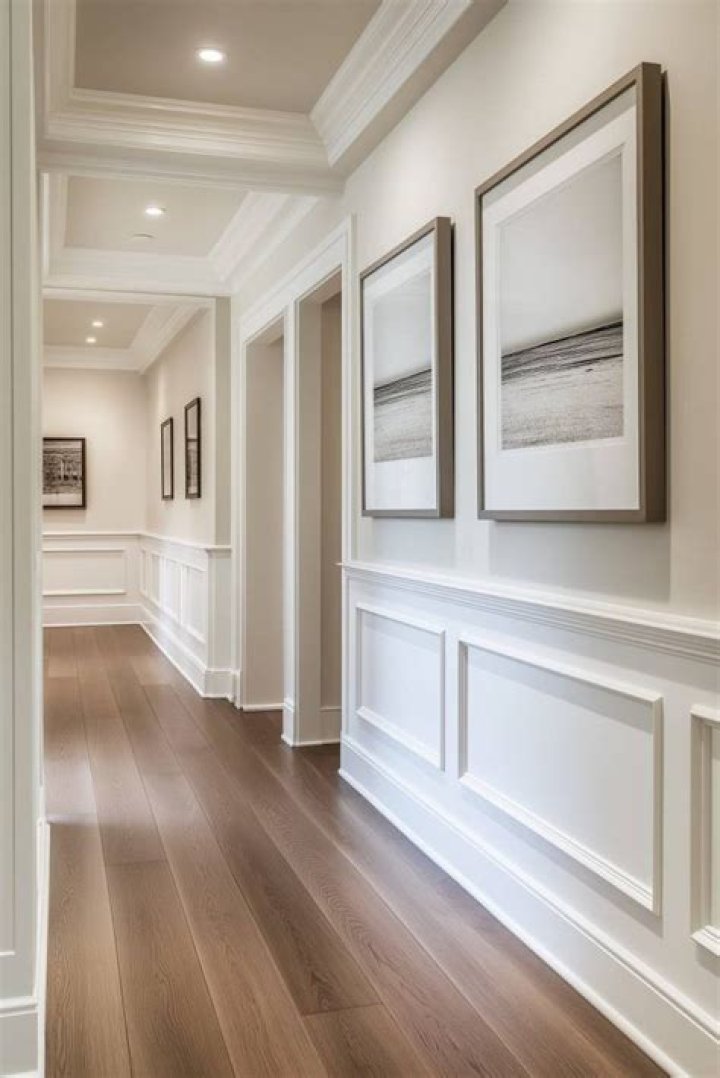 How do you fill an empty corner in a hallway?