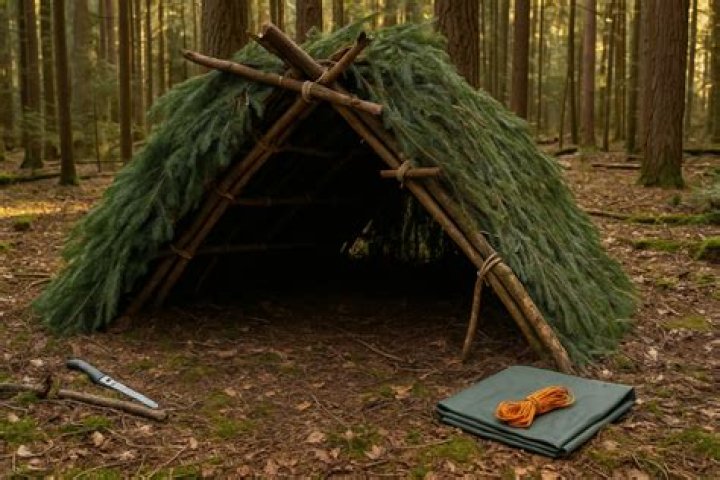 How do you make a Bushcraft shelter?