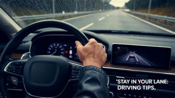 How do you stay straight while driving?