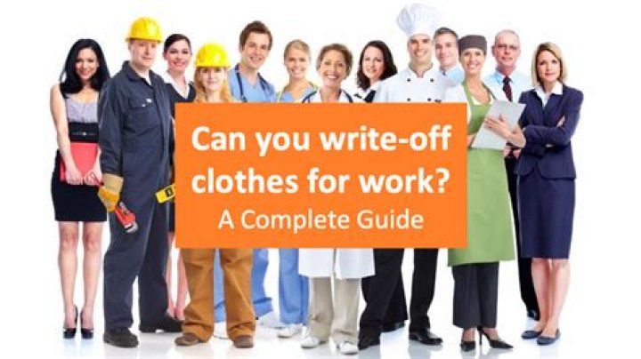 How do you write off clothes for work?