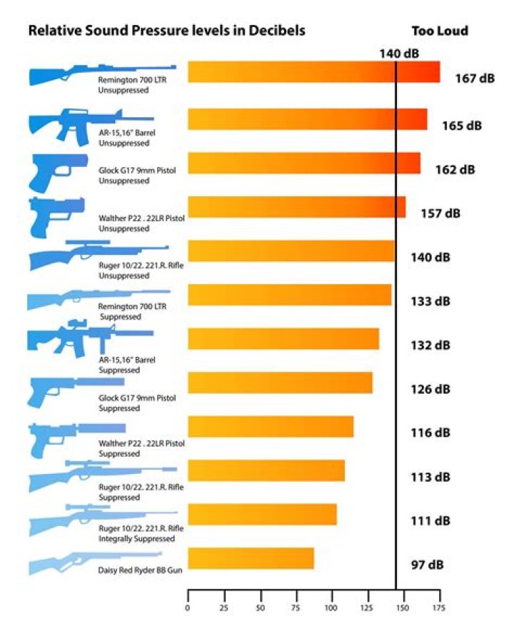 How loud is a rifle?