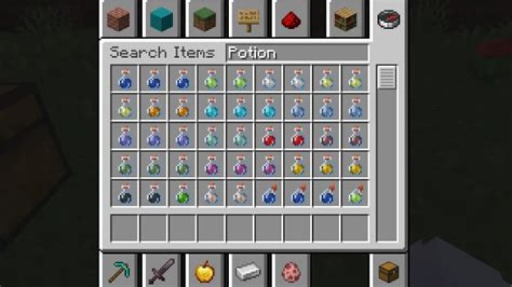 How many different potions are there in Minecraft?