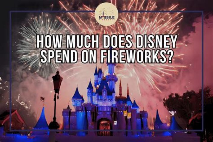 How much does Disney spend on fireworks per day?