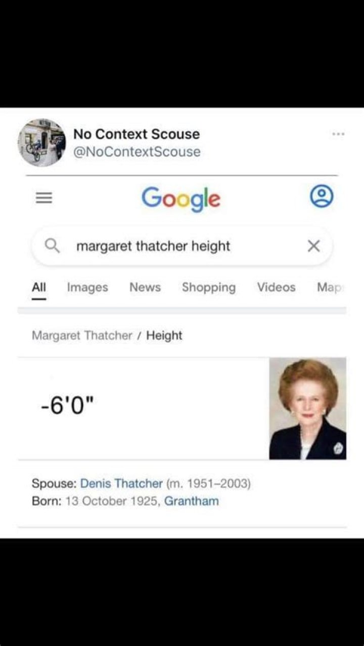 How tall is Thatcher?