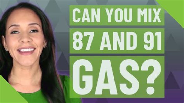 Is it OK to mix 87 and 93 gas?
