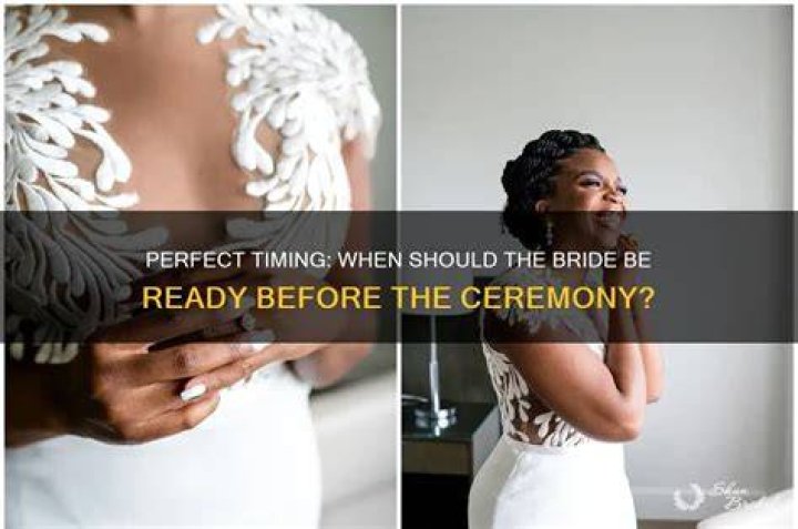 Should the bride be late?