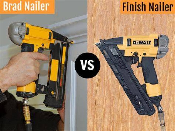 What's the difference between a brad nailer and a finishing nailer?