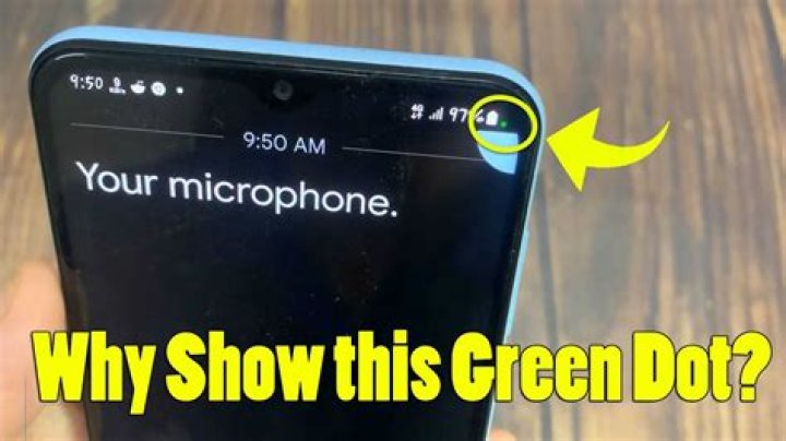 What's the green dot on my phone?