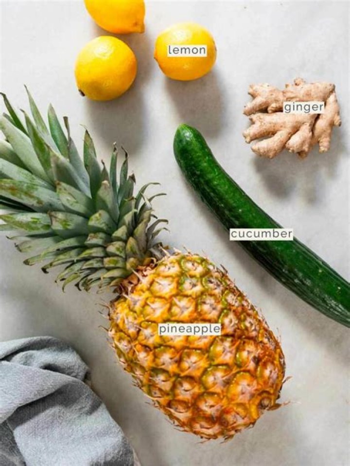What are the benefits of drinking pineapple cucumber ginger and lemon?