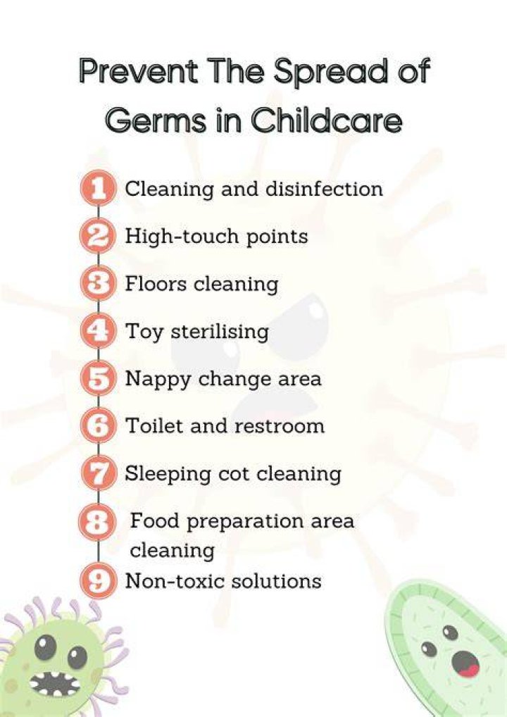What are the main ways to stop infection spreading childcare?
