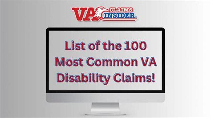 What are the most common VA disability claims?