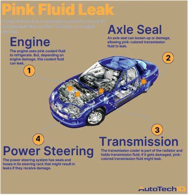 What auto fluid is pink?