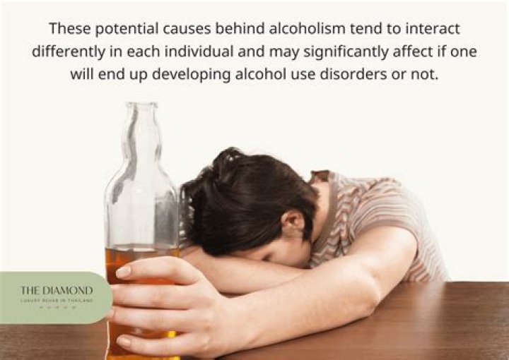 What causes a person to be an alcoholic?