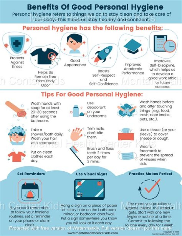 What causes a person to not care about personal hygiene?