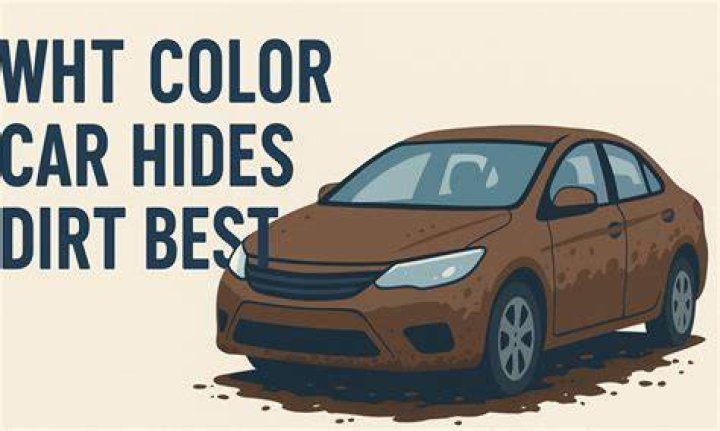 What color car hides dirt?