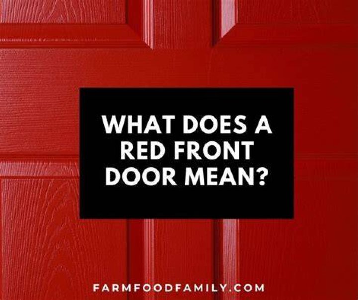 What does a red front door mean in Feng Shui?