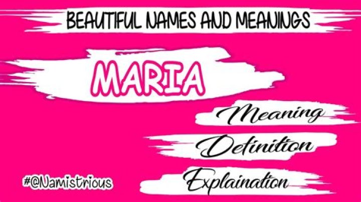What does Maria Juana mean?