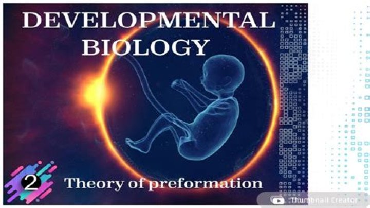 What does preformation mean in biology?