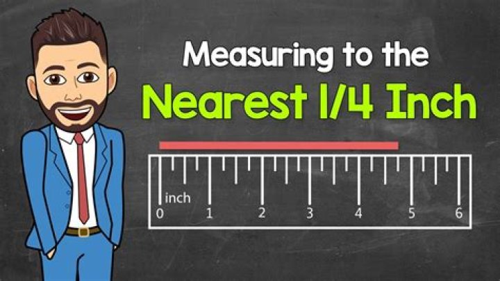 What does to the nearest 1/2 inch mean?