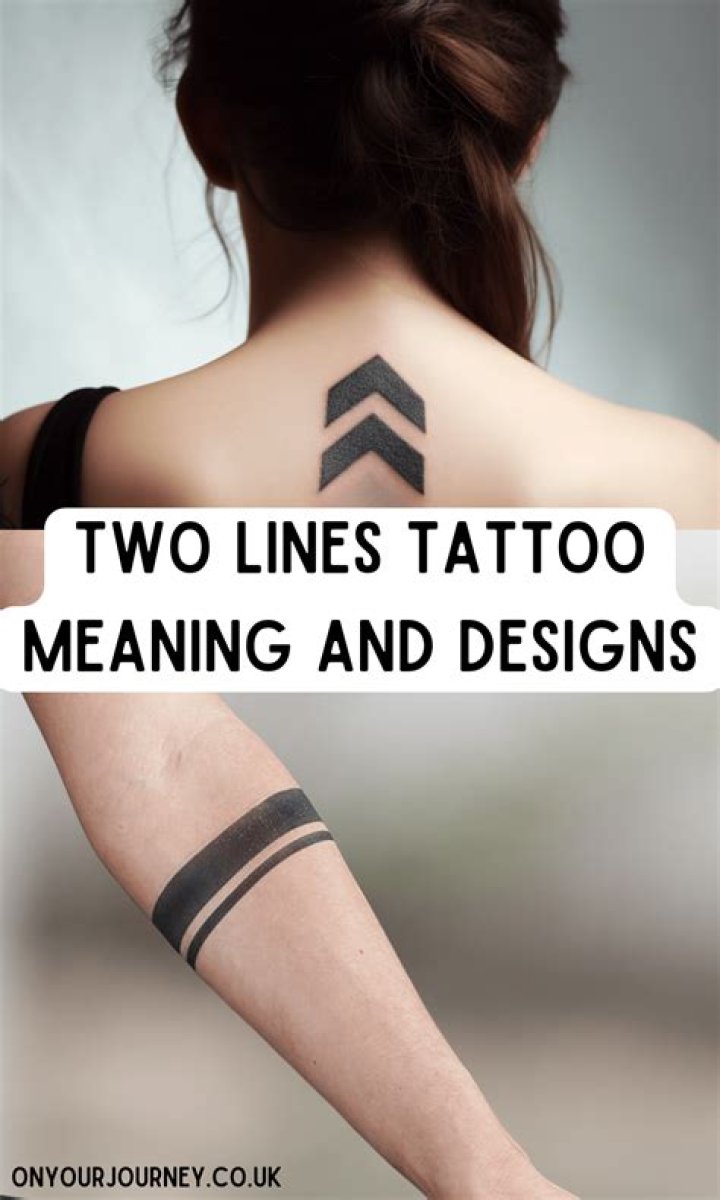 What does two line tattoo mean?