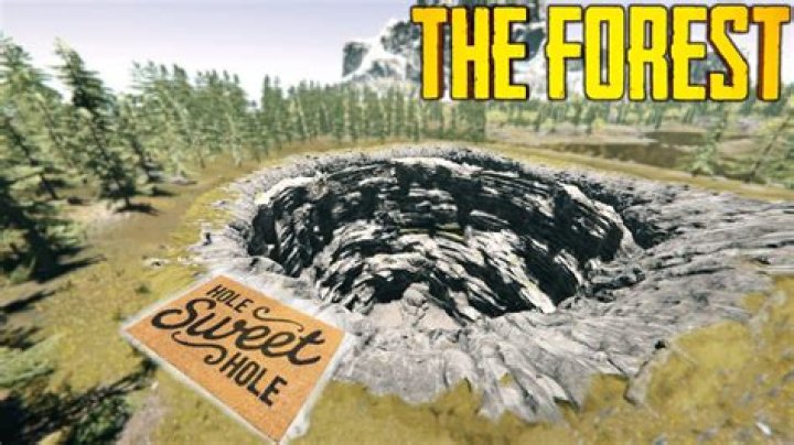 What is at the bottom of the sinkhole The Forest?
