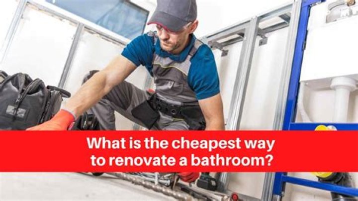 What is the cheapest way to renovate a bathroom?