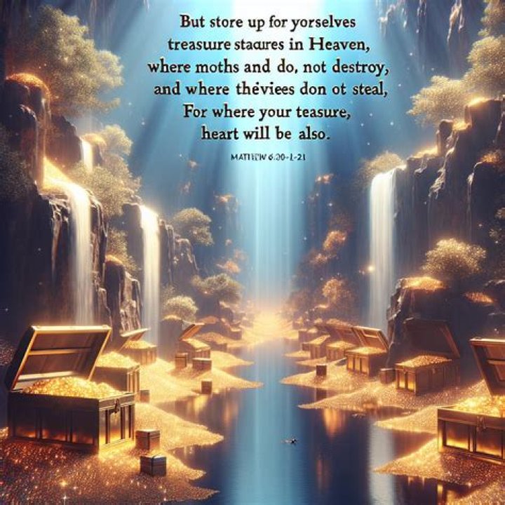 What is the difference between treasures on earth and in heaven?