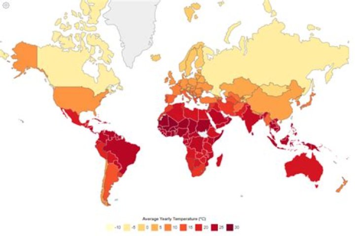 What is the hottest country?