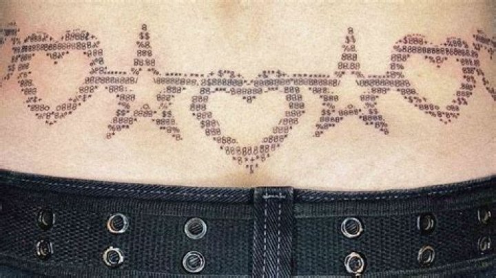 What is the male equivalent of a tramp stamp?