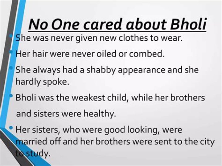 What is the name of Bholi's sisters?