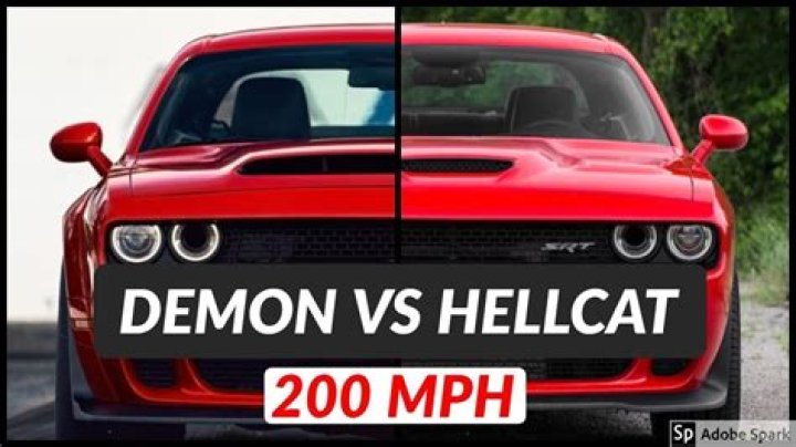 Which is faster Dodge Demon or Hellcat?