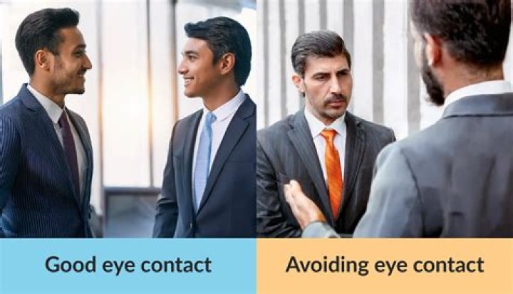 Why does a person avoid eye contact?