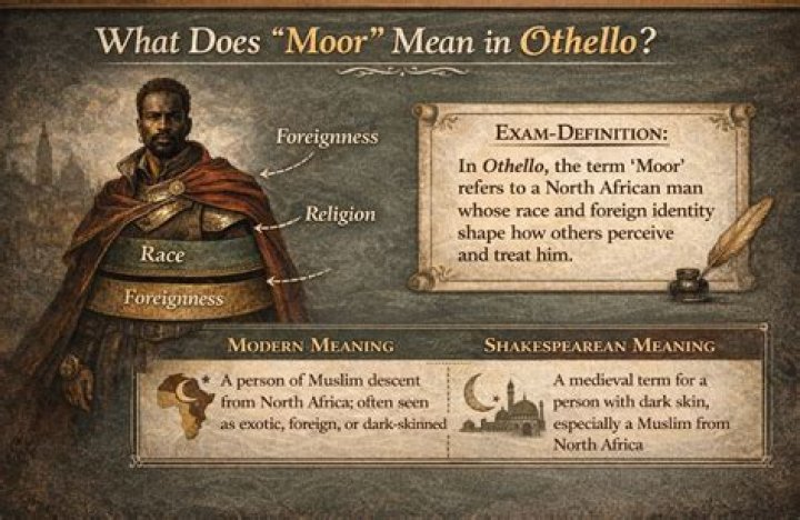 Why does Othello get called a Moor?