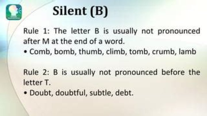 Why is the B silent in lamb?